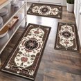 thumbnail image 1 of Kitchen Rugs Sets of 3 Non Slip Washable Kitchen Mats for Floor, Waterproof Kitchen Runner Rug, Floor Mat Carpet for Entryway, Laundry, Sink, Hallway, Bathroom, 1 of 10