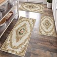 thumbnail image 1 of Kitchen Rugs Sets of 3 Non Slip Washable Kitchen Mats for Floor, Waterproof Kitchen Runner Rug, Floor Mat Carpet for Entryway, Laundry, Sink, Hallway, Bathroom, 1 of 12