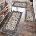 thumbnail image 1 of Kitchen Rugs Sets of 3 Non Slip Washable Kitchen Mats for Floor, Waterproof Kitchen Runner Rug, Floor Mat Carpet for Entryway, Laundry, Sink, Hallway, Bathroom, 1 of 3