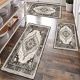 thumbnail image 1 of Kitchen Rugs Sets of 3 Non Slip Washable Kitchen Mats for Floor, Waterproof Kitchen Runner Rug, Floor Mat Carpet for Entryway, Laundry, Sink, Hallway, Bathroom, 1 of 12