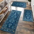 thumbnail image 1 of Kitchen Rugs Sets of 3 Non Slip Washable Kitchen Mats for Floor, Waterproof Kitchen Runner Rug, Floor Mat Carpet for Entryway, Laundry, Sink, Hallway, Bathroom, 1 of 12