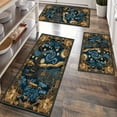 thumbnail image 1 of Kitchen Rugs Sets of 3 Non Slip Washable Kitchen Mats for Floor, Waterproof Kitchen Runner Rug, Floor Mat Carpet for Entryway, Laundry, Sink, Hallway, Bathroom, 1 of 12