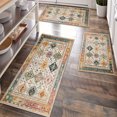 thumbnail image 1 of Kitchen Rugs Sets of 3 Non Slip Washable Kitchen Mats for Floor, Waterproof Kitchen Runner Rug, Floor Mat Carpet for Entryway, Laundry, Sink, Hallway, Bathroom, 1 of 12