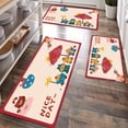 thumbnail image 1 of Kitchen Rugs Sets 3 Piece with Runner Floral Kitchen Floor Mat Carpet Farmhouse Rugs and Mats Non Skid Washable Runner Rug for Kitchen Office Sink Laundry, 1 of 12