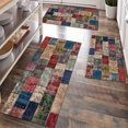 thumbnail image 1 of Kitchen Rugs Sets 3 Piece with Runner Floral Kitchen Floor Mat Carpet Farmhouse Rugs and Mats Non Skid Washable Runner Rug for Kitchen Office Sink Laundry, 1 of 12