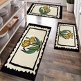 thumbnail image 1 of Kitchen Rugs Sets 3 Piece with Runner Floral Kitchen Floor Mat Carpet Farmhouse Rugs and Mats Non Skid Washable Runner Rug for Kitchen Office Sink Laundry, 1 of 12
