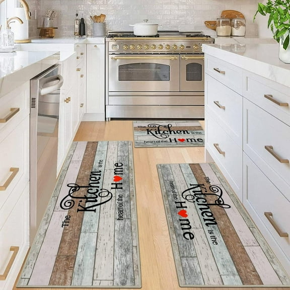 Kitchen Rugs Sets 3 Piece with Runner Soft Kitchen Floor Mat Farmhouse Kitchen Carpets and Rugs Non Slip Washable for Bathroom Entryway Indoor Front Door Laundry