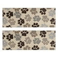 thumbnail image 1 of Kitchen Rugs Sets Of 2,Paw Print Anti Fatigue Kitchen Mat Rugs Non Slip Washable,Decorative Kitchen Floor Mats for Kitchen,Sink,Laundry,17"X47", 1 of 5