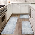 thumbnail image 1 of Kitchen Rugs Sets of 3 Boho Kitchen Rugs and Mats Non Slip Washable Rugs Set for Kitchen Laundry Room Entryway Light Grey, 1 of 6