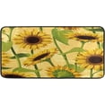 thumbnail image 1 of Kitchen Rugs Sunflower Yellow Background Design Non-Slip Soft Kitchen Mats Bath Rug Runner Doormats Carpet for Home Decor, 39" X 20", 1 of 7