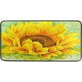 thumbnail image 1 of Kitchen Rugs Yellow and Orange Sunflower Design Non-Slip Soft Kitchen Mats Bath Rug Runner Doormats Carpet for Home Decor, 39" X 20", 1 of 5