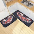 thumbnail image 1 of Kitchen Rugs and Mats【2 PCS】Non Skid Oil Pattern Of Heart Shaped Creative Kitchen Mat, 1 of 7