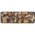 thumbnail image 1 of Kitchen Rugs and Mats Non-Skid Washable Runner Rugs Beautiful Flower Orange Long 72x24 inch for Floor Cushioned Hallway Entryway Indoor 2x6, 1 of 7