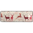 thumbnail image 1 of Kitchen Rugs and Mats Non-Skid Washable Runner Rugs Christmas Cute Reindeer Long 72x24 inch for Floor Cushioned Hallway Entryway Indoor 2x6, 1 of 7