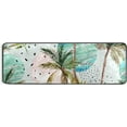 thumbnail image 1 of Kitchen Rugs and Mats Non-Skid Washable Runner Rugs Teal Palm Tree Leaves Long 72x24 inch for Floor Cushioned Hallway Entryway Indoor 2x6, 1 of 7
