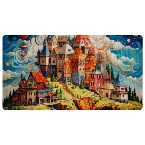 Kitchen Rugs and Mats Washable Kitchen Floor Mat Absorbent Runner Rugs for Kitchen, Bohemia