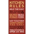 thumbnail image 1 of Kitchen Rules Wall Art, 1 of 1
