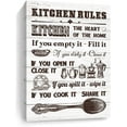 thumbnail image 1 of Kitchen Rules Wall Decor Farmhouse Kitchen Wall Art Vintage Picture Framed Canvas Prints For Kitchen Modern My Kitchen Rules Wall Paintings Funny Country Wall Artwork Kitchen Wall ons For Home, 1 of 6