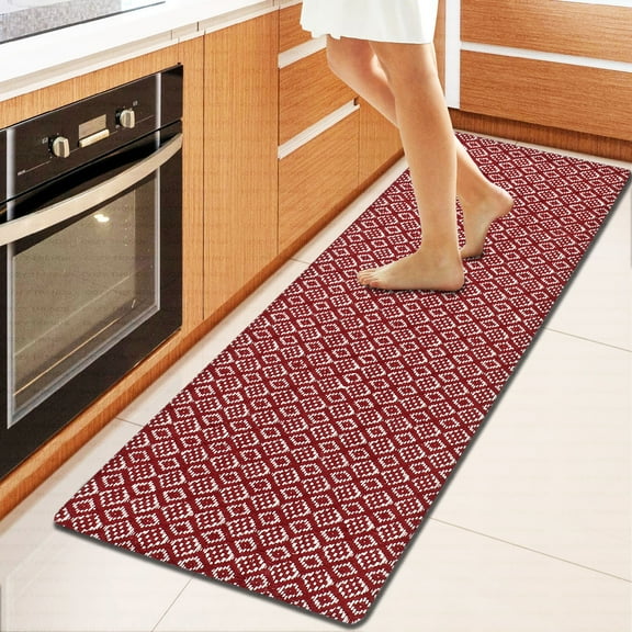 Kitchen Runner Mat Cushioned Anti-Fatigue Kitchen Rug, Waterproof Non-Slip Kitchen Mats and Rugs Heavy Duty Comfort Foam Rug for Kitchen, Floor Home, Office, Sink, Laundry | 18''x48''