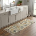 thumbnail image 1 of Kitchen Runner Rugs, Abstract 2'x6' Throw Rug with Tassels, Washable Soft Floor Carpet Runner for Hallway Bedroom Bathroom Laundry Room, 1 of 9