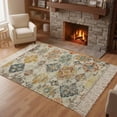 thumbnail image 1 of Kitchen Runner Rugs, Abstract 4'x6' Throw Rug with Tassels, Washable Soft Floor Carpet Runner for Hallway Bedroom Bathroom Laundry Room, 1 of 9