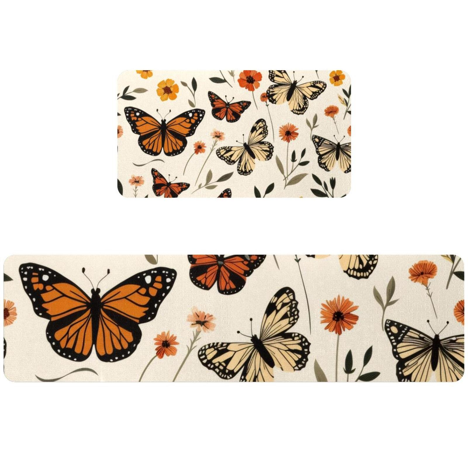 Kitchen Runner Rugs Set of 2, Thick Cushioned AntiFatigue Kitchen Mat