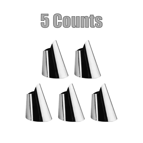Kitchen Safety Tool Stainless Steel Fruit Peel Finger Protector Kitchen Pick Vegetables Gadget Stripping Beans Garlic Peeler Finger Guard Utensils.