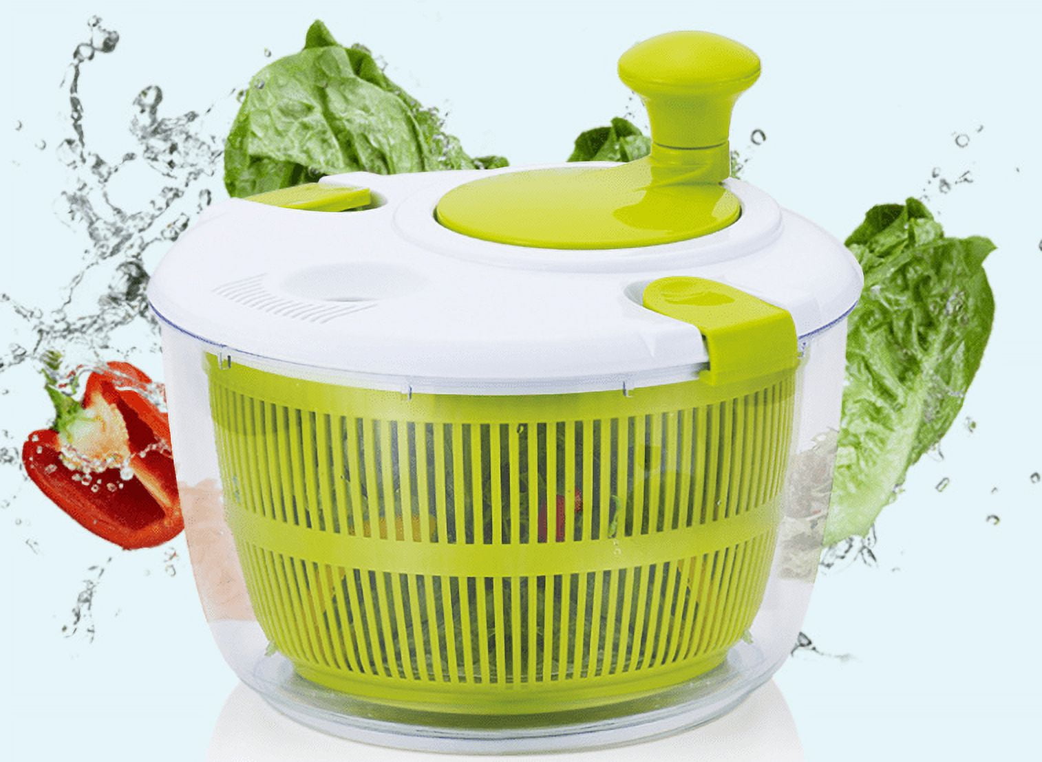 Bradshaw 20515 Green Salad Spinner: Vegetable Brushes & Salad