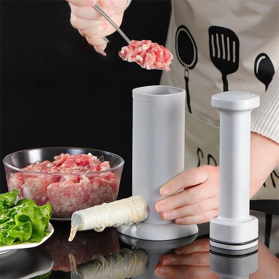 Kitchen Sausage Stuffing Kit 2-In-1 Manual Meat Filler, PP Material, Home Use