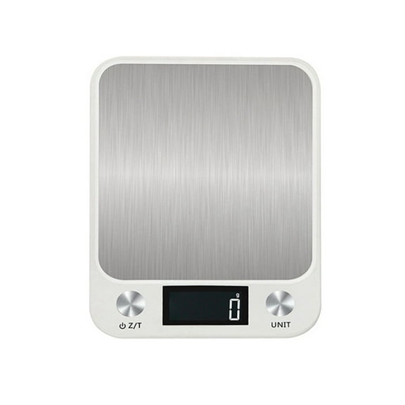 Kitchen Scale 15Kg Weighing Food Coffee Balance Smart Electronic Digital Scales Stainless Steel for Cooking and Baking-B,1 * Kitchen Scale,White