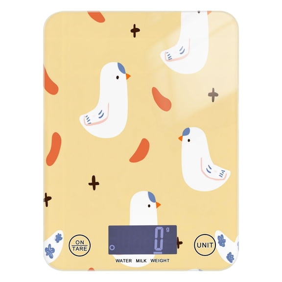 Kitchen Scale Digital Food Scale 5000g Max Capacity Battery Operated (Batteries Not Included) Yellow Bird