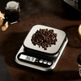 thumbnail image 1 of Kitchen Scale, ZzCityTK High Precision Gram Scale, Accurate 0.1g Digital Weighing Machine for Baking Food Jewelry with Rechargeable Battery, Silver, 1 of 6
