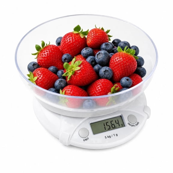 Digital Kitchen Food Scale, 11lb /5kg Digital Scale with Removable Bowl, Tare Function & LCD Display, Grams and Ounces for Baking, Cooking, Keto Diet & Meal Prep