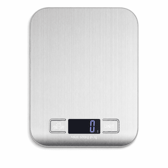 Food Scale, Digital Kitchen Scale with Grams & Ounces Units, 11lb | Digital Scale with 4 Units, LCD Display and Tare Function, for Baking, Cooking