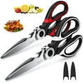 thumbnail image 1 of Kitchen Scissor For General Use 2-Packs,Heavy Duty Kitchen Raptor Meat Shears,Dishwasher Safe Cooking Scissors, Stainless Steel Multi-function Scissors For Food,Chicken,Poultry, Fish, Pizza,Herbs, 1 of 4
