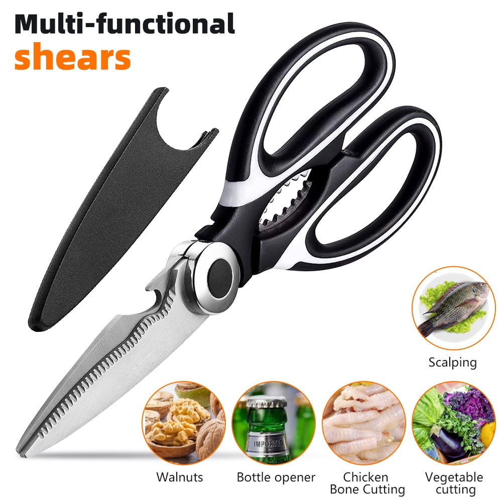 Kitchen Scissors 1 Pack DFITO Heavy Duty Stainless Steel Cooking