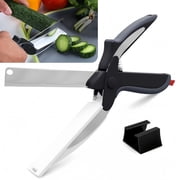 DEKEones Kitchen Shears Stainless Steel Multipurpose, 2-in-1 Cutting Board, Locking Mechanism, Ergonomic Handle, 1 Pack