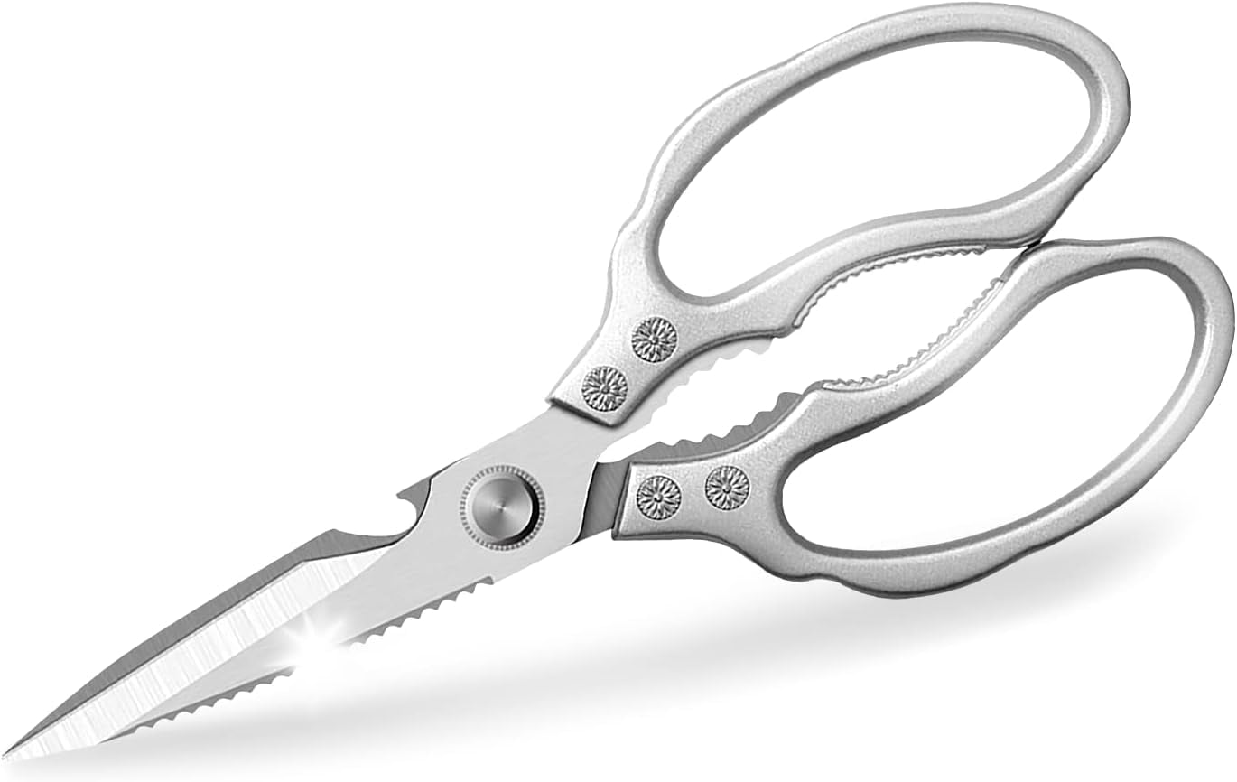Sharp Kitchen Scissors Kitchen Scissors, Heavy Duty Sharp Kitchen Shears Dishwasher Safe,Gold ...
