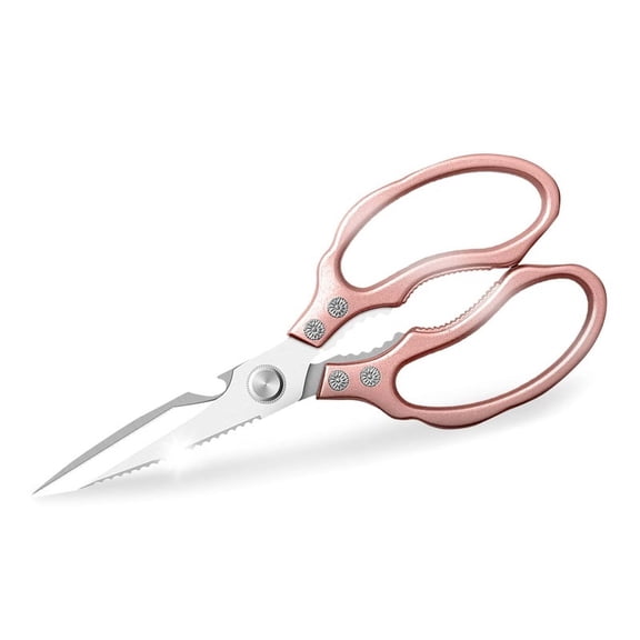 Kitchen Scissors, Heavy Duty Sharp Kitchen Shears Dishwasher Safe,Rose Gold Kitchen Accessories Cooking Shears for Kitchen Meat Chicken Fish Poultry Herb Bread (Rose gold)