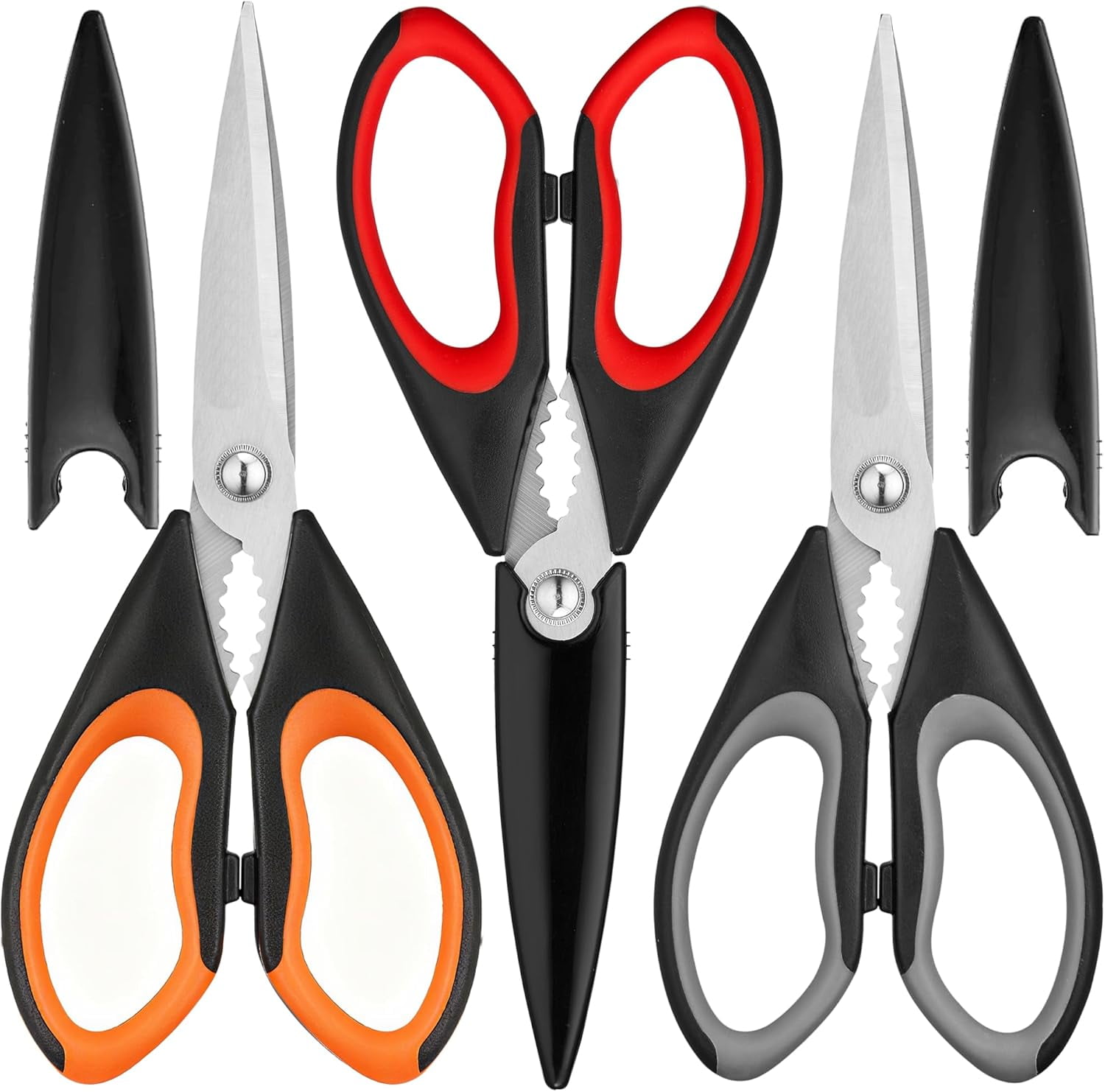 Kitchen Scissors All Purpose 3 Pack - Heavy Duty Stainless Steel ...