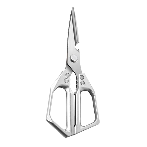 Kitchen Scissors, All PurposeUltra Sharp Meat ScissorsHeavy Duty Silver Cooking ScissorDishwash Safe Stainless Steel Kitchen Shears for Food, Chicken Bones, Turkey