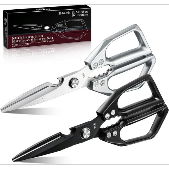 Kitchen Scissors Set, Heavy Duty Poultry Scissors, Japanese Kitchen Scissors for Meat, Chicken Bones and Turkey