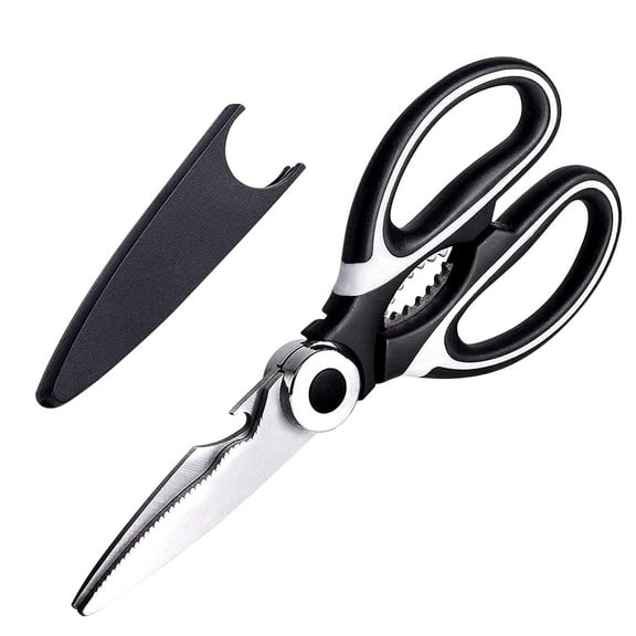 Kitchen Scissors,Sharp Kitchen Shears,Utility Stainless Steel All Purpose Ultra Sharp Scissors for Food,Non Slip Stainless Steel Sharp Cooking Scissors for Kitchen, Chicken, Poultry, Fish, Meat