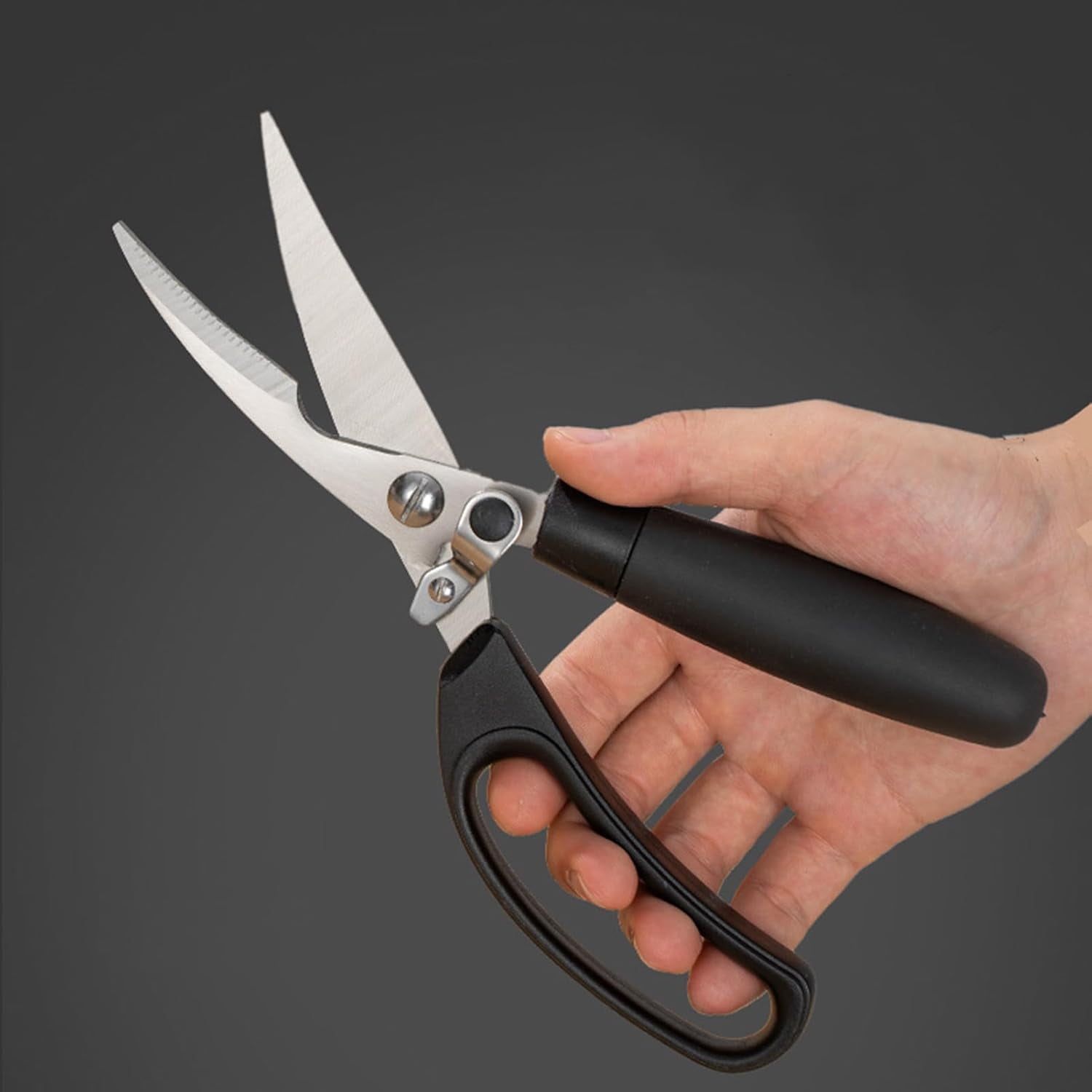 Kitchen Scissors Stainless Steel Automatic Rebound Food Shears Ultra ...