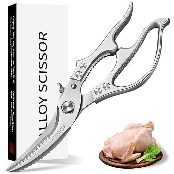 Kitchen Scissors for Food Stainless Steel Poultry Shears for Chicken and Meat Cutting Multipurpose Heavy Duty