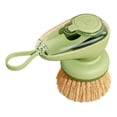 thumbnail image 1 of Kitchen Scrub Brush with Soap Dispenser, 26X26Cm Large Dish Brush with Ergonomic Handle, for Dishes, Pots, Pans, Countertops, Green Brush Head, By PRYESS, 1 of 9