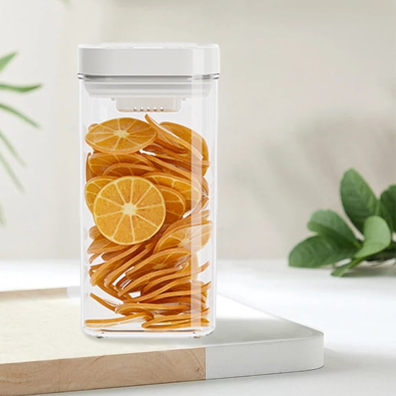 Kitchen Sealed Storage Container,Cereal Dispenser Transparent Plastic Container Box for Dried Fruit Nut Snacks Rice Grain
