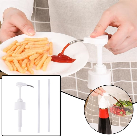Kitchen Seasoning Bottle Press Tool, Manual Sauce and Ketchup Dispenser, Durable Plastic Ergonomic Presser, Easy-Squeeze Condiment Kitchen Gadget(Multicolor)