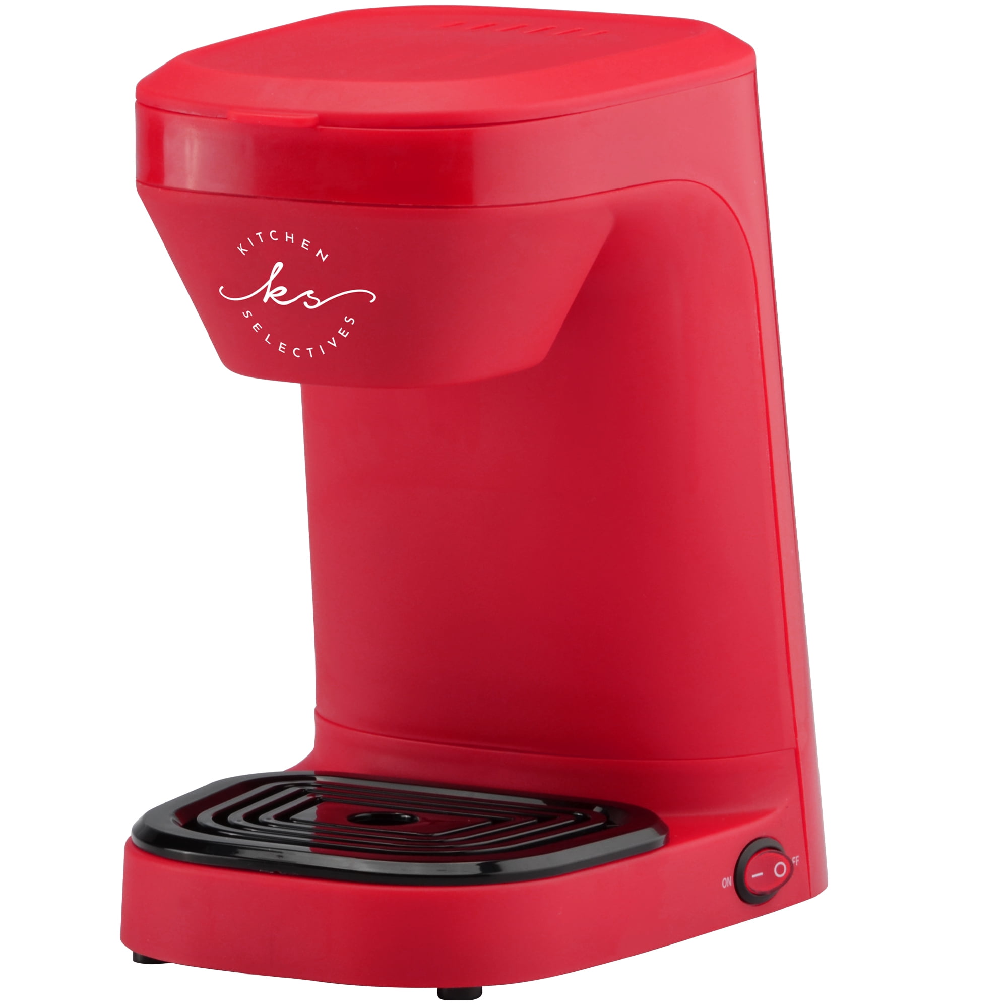 Kitchen Selectives 1Cup Drip Coffee Maker, Red