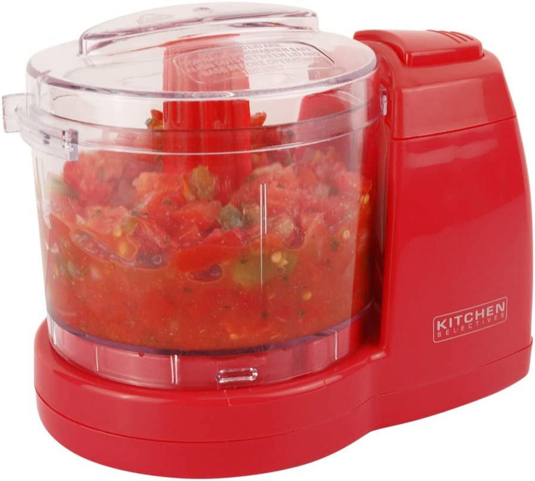 Kitchen Selectives Mini Chopper, Red, 1.5 cups